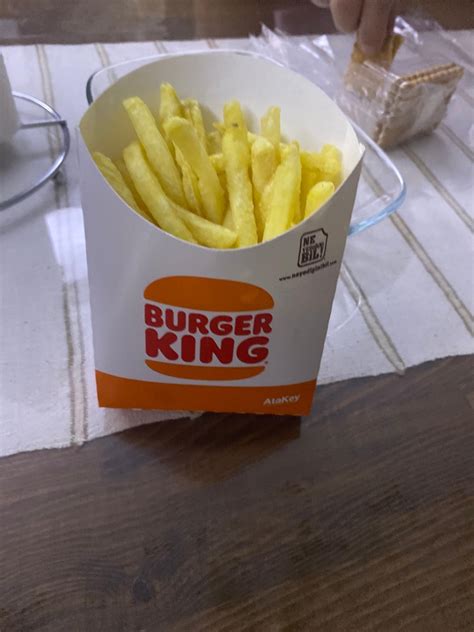 burger king patates boyları